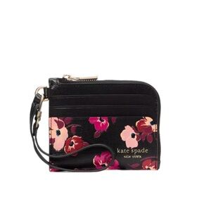 Kate Spade Devin Fall Poppies Coin Card Case Wristlet